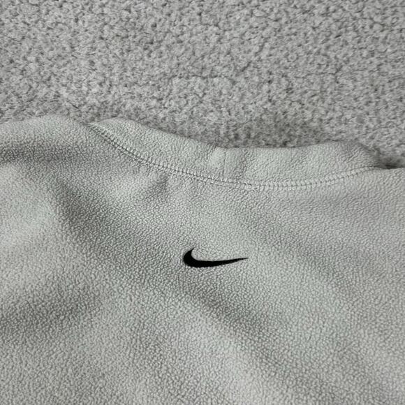 Nike Sweatshirt Mens XL Gray Fleece Crewneck Center Swoosh Y2K Vintage - Picture 7 of 16